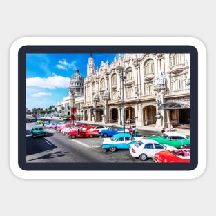 Havana, Cuba, Street Scene Sticker